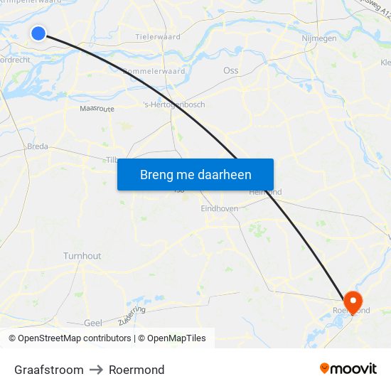 Graafstroom to Roermond map