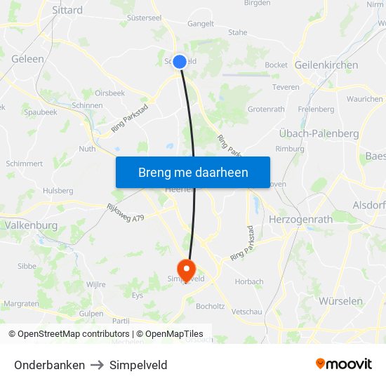 Onderbanken to Simpelveld map