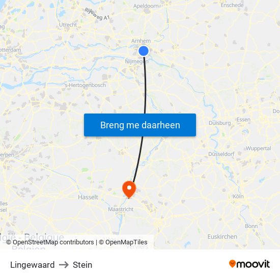 Lingewaard to Stein map