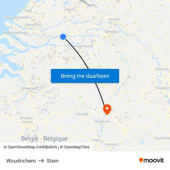 Woudrichem to Stein map