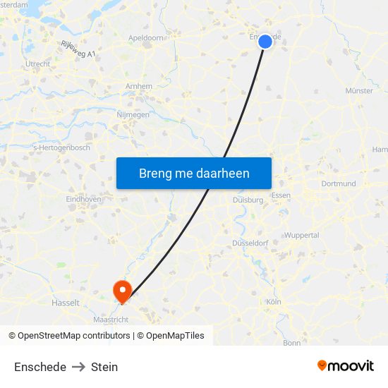 Enschede to Stein map