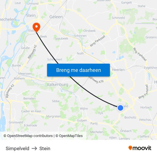 Simpelveld to Stein map