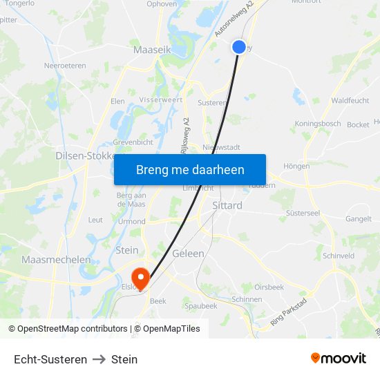 Echt-Susteren to Stein map