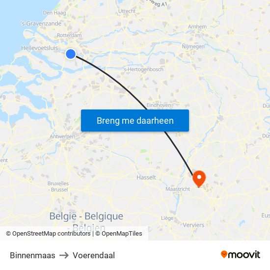 Binnenmaas to Voerendaal map