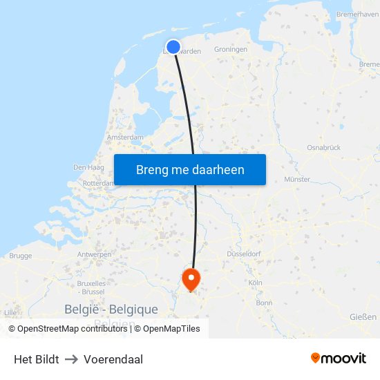 Het Bildt to Voerendaal map