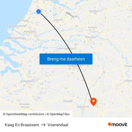 Kaag En Braassem to Voerendaal map