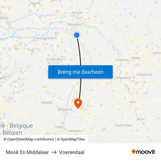 Mook En Middelaar to Voerendaal map