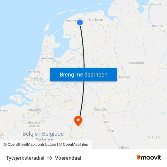 Tytsjerksteradiel to Voerendaal map