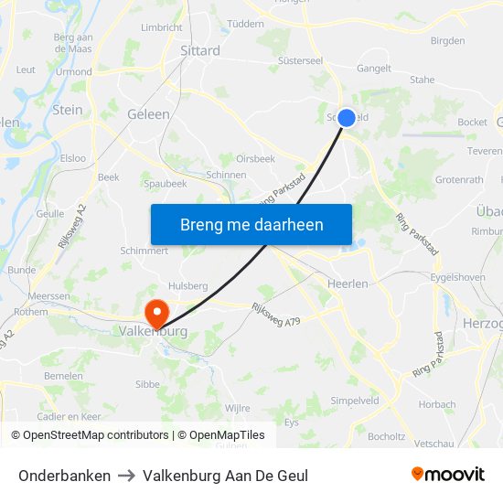 Onderbanken to Valkenburg Aan De Geul map
