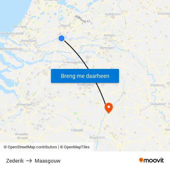 Zederik to Maasgouw map
