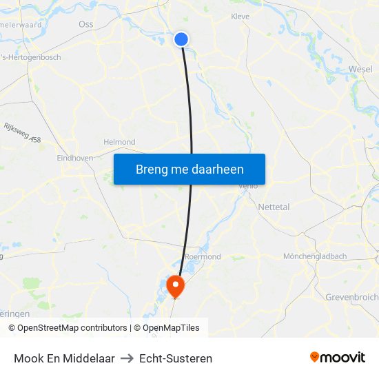 Mook En Middelaar to Echt-Susteren map