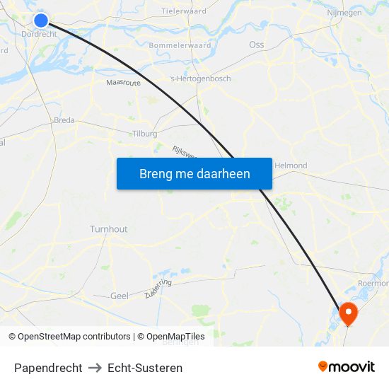 Papendrecht to Papendrecht map
