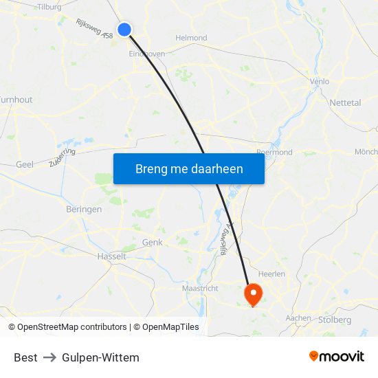 Best to Gulpen-Wittem map