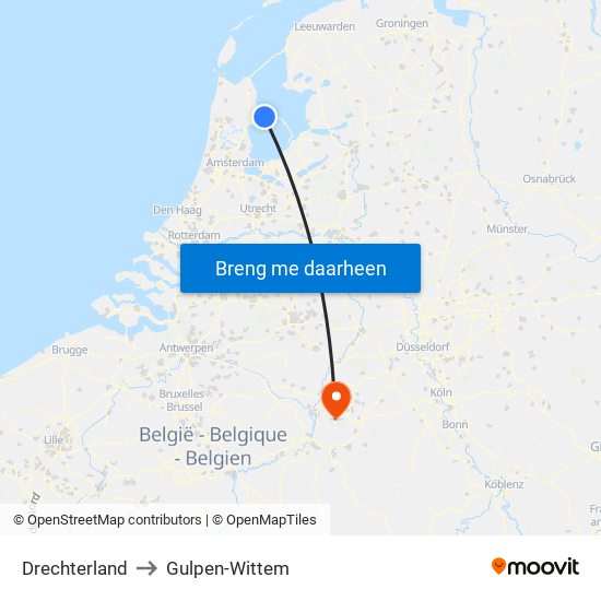 Drechterland to Gulpen-Wittem map