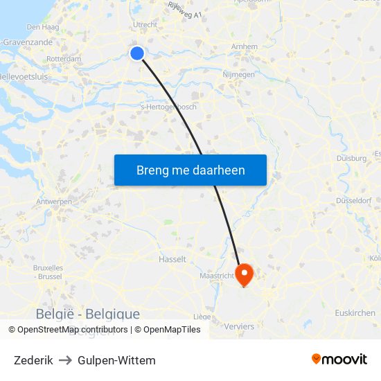 Zederik to Gulpen-Wittem map