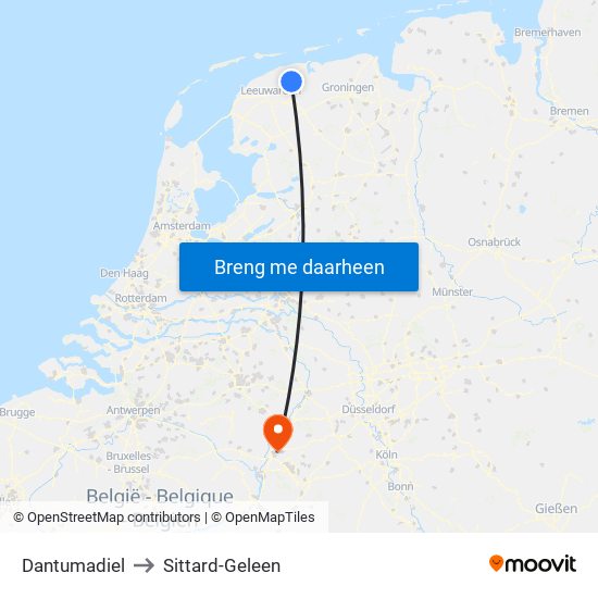 Dantumadiel to Sittard-Geleen map