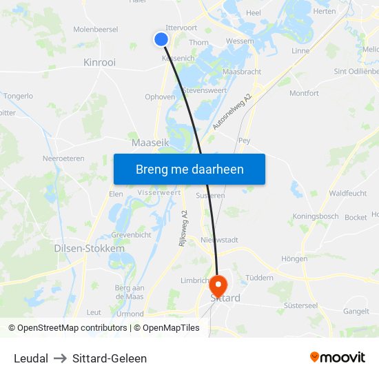Leudal to Sittard-Geleen map