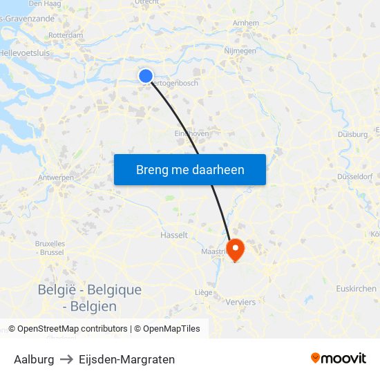 Aalburg to Eijsden-Margraten map