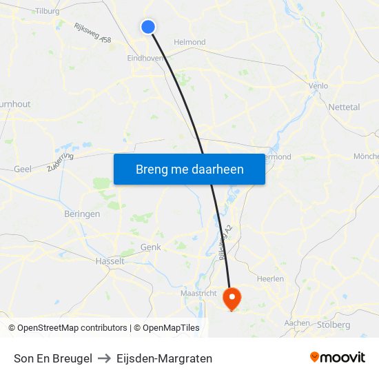 Son En Breugel to Eijsden-Margraten map