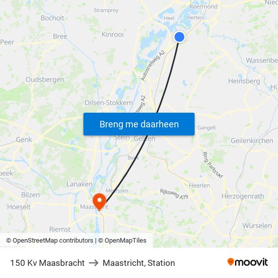 150kv Maasbracht to Maastricht, Station map