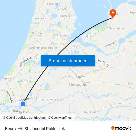 Beurs to St. Jansdal Polikliniek map