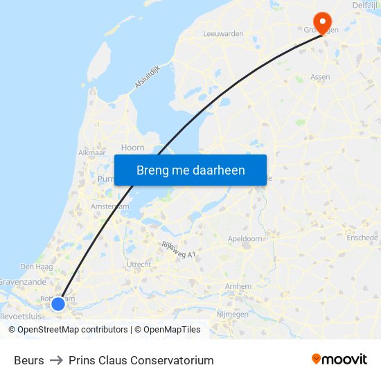 Beurs to Prins Claus Conservatorium map