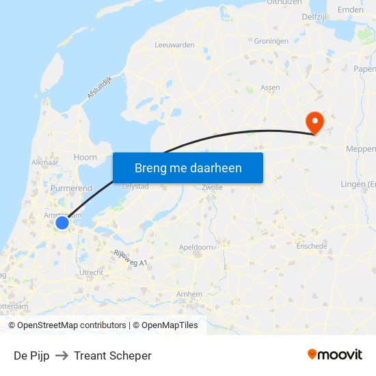 De Pijp to Treant Scheper map