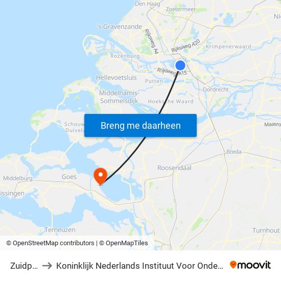 Zuidplein to Koninklijk Nederlands Instituut Voor Onderzoek Der Zee map