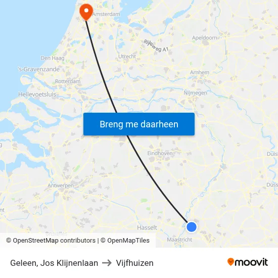 Geleen, Jos Klijnenlaan to Vijfhuizen map