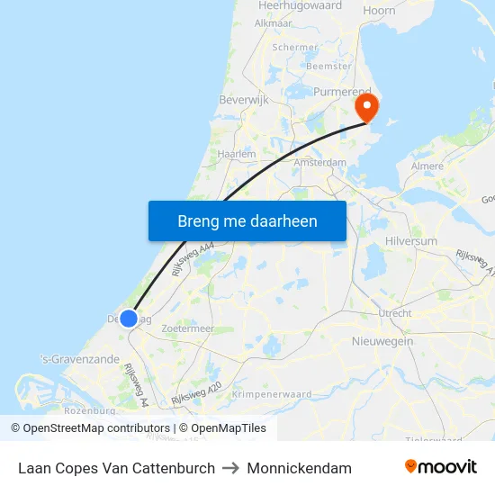 Laan Copes Van Cattenburch to Monnickendam map