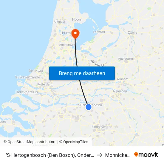 'S-Hertogenbosch (Den Bosch), Onderwijsboulevard to Monnickendam map