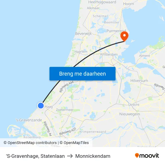 'S-Gravenhage, Statenlaan to Monnickendam map