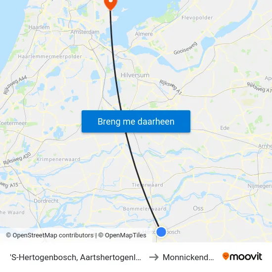 'S-Hertogenbosch, Aartshertogenlaan to Monnickendam map