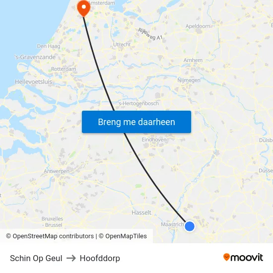 Schin Op Geul to Hoofddorp map