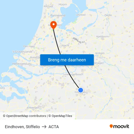 Eindhoven, Stiffelio to ACTA map