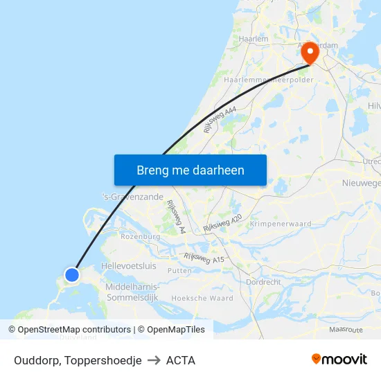 Ouddorp, Toppershoedje to ACTA map