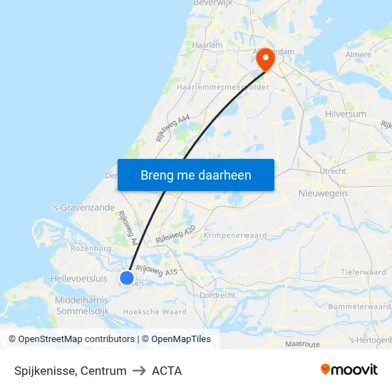 Spijkenisse, Centrum to ACTA map
