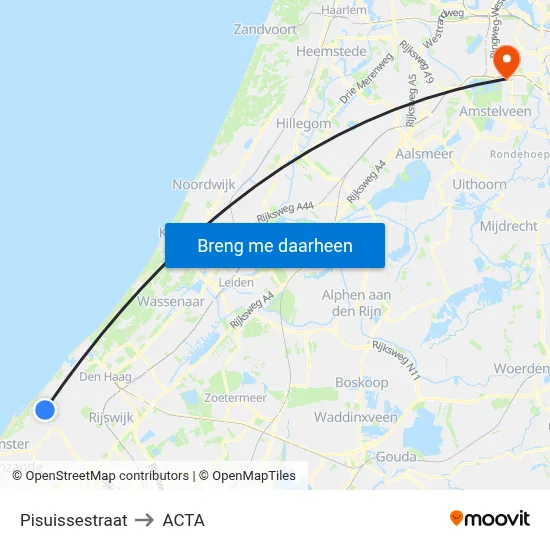 Pisuissestraat to ACTA map