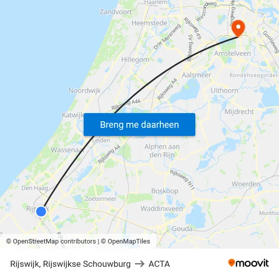 Rijswijk, Rijswijkse Schouwburg to ACTA map