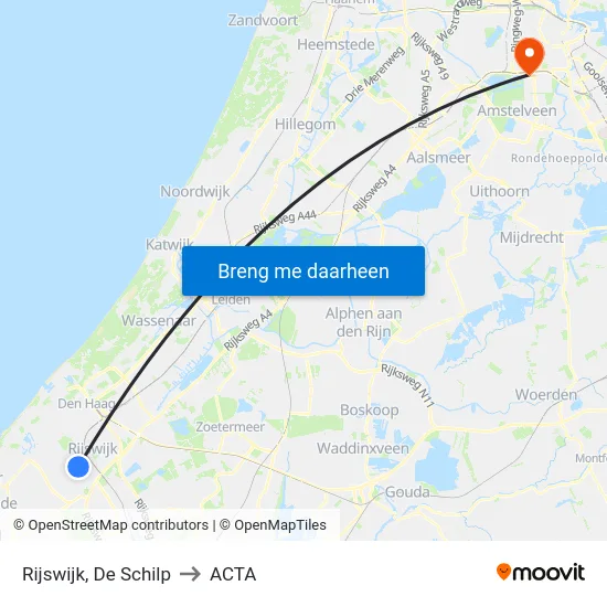 Rijswijk, De Schilp to ACTA map