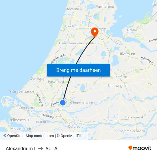 Alexandrium I to ACTA map