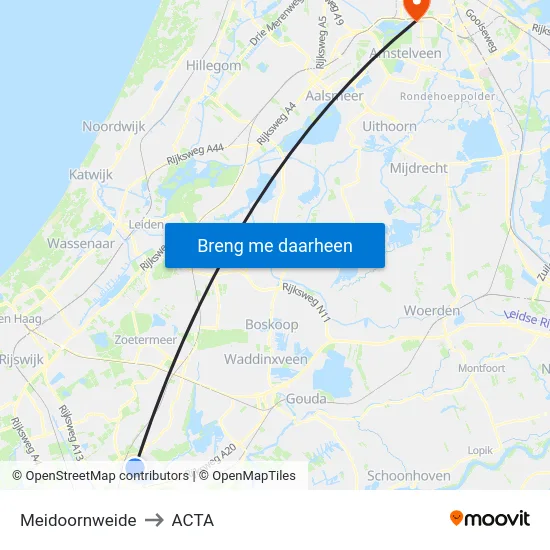 Meidoornweide to ACTA map