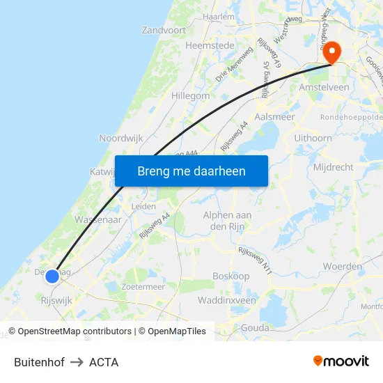 Buitenhof to ACTA map