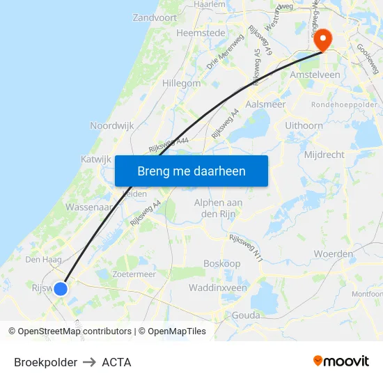 Broekpolder to ACTA map