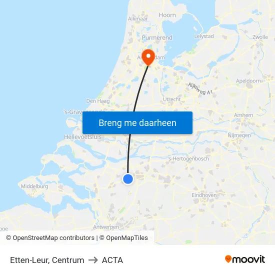 Etten-Leur, Centrum to ACTA map