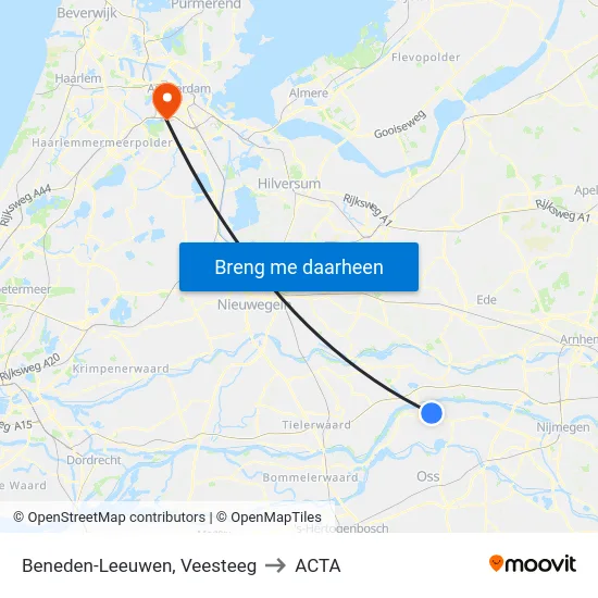 Beneden-Leeuwen, Veesteeg to ACTA map