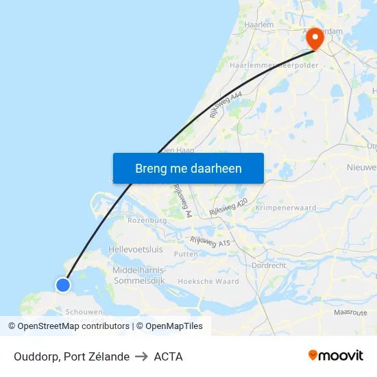 Ouddorp, Port Zélande to ACTA map