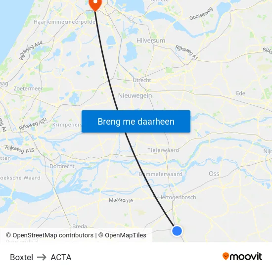 Boxtel to ACTA map