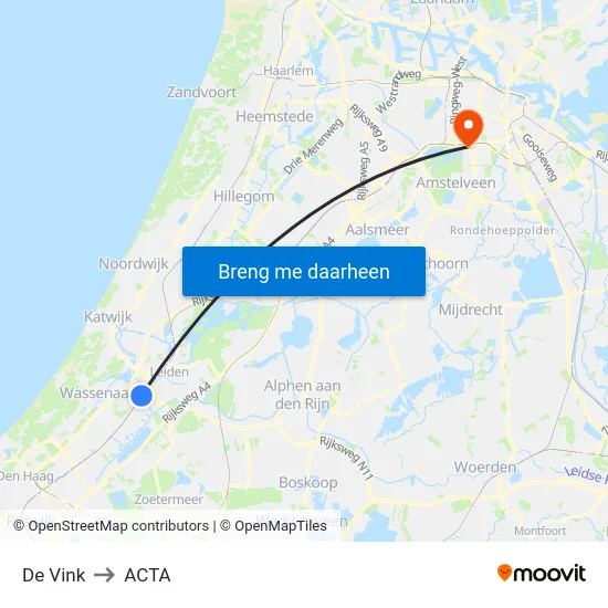 De Vink to ACTA map