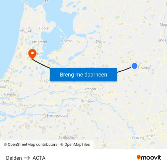 Delden to ACTA map